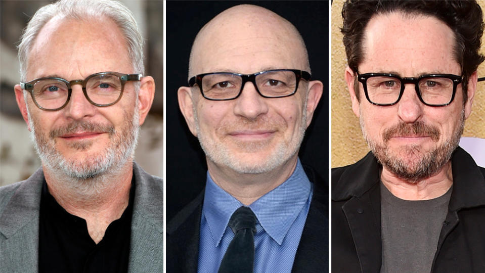 (L-R) Francis Lawrence, Akiva Goldsman, JJ Abrams - Credit: Getty/Slate PR