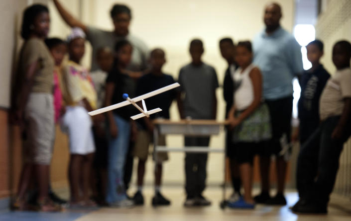 The Summer Engineering Experience for Kids program provides education to inner city kids in hopes that it will spark a career path in Science, Technology, Engineering and Math (STEM). The free three-week program is offered by SAE International and the National Society of Black Engineers. 