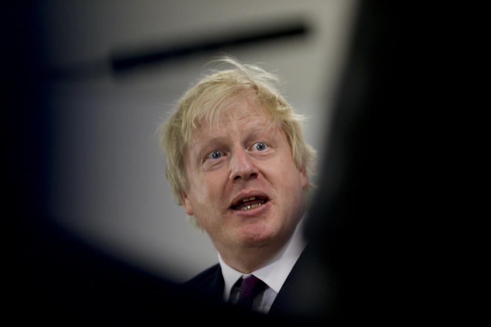 Boris Johnson will nicht länger Außenminister sein. (Bild: AP Photo/Natacha Pisarenko)