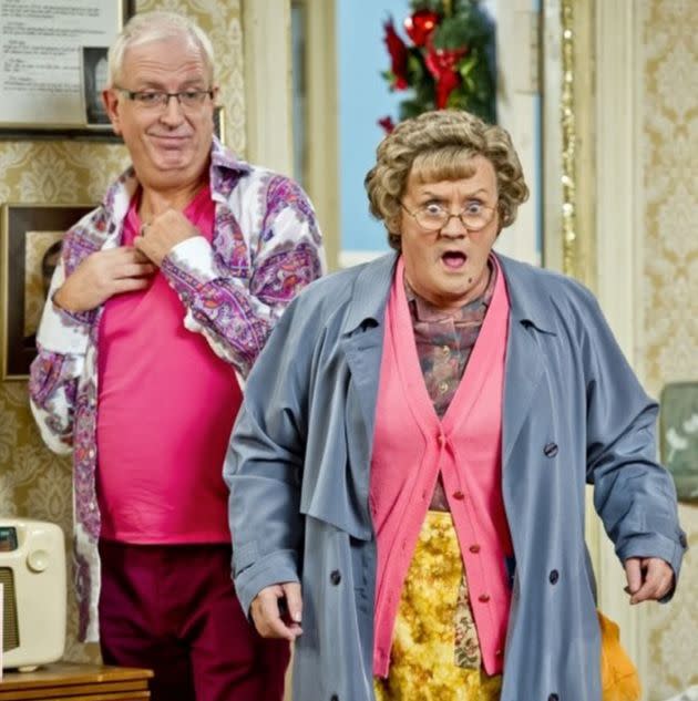 Mrs. Brown and her gay son Rory, played by Rory Cowan until 2017. (Photo: BBC)