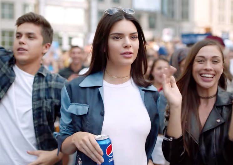 Kendall Jenner gets heat for Pepsi commercial.