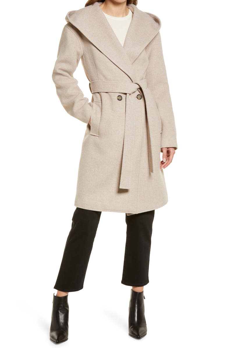 Hooded Wrap Coat