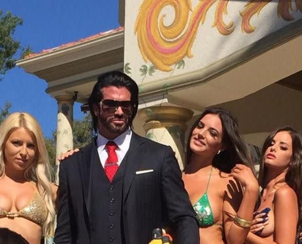 The tycoon throws lavish parties at his Gold Coast mansion. Source: Instagram