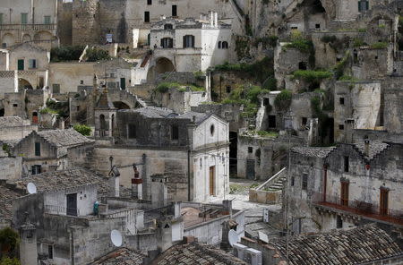 A general view of Matera's Sassi limestone cave dwellings in southern Italy April 30, 2015. REUTERS/Tony Gentile