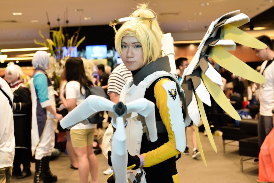 Cosplayers at the Suntec Convention Centre for this year’s Anime Festival Asia Singapore.