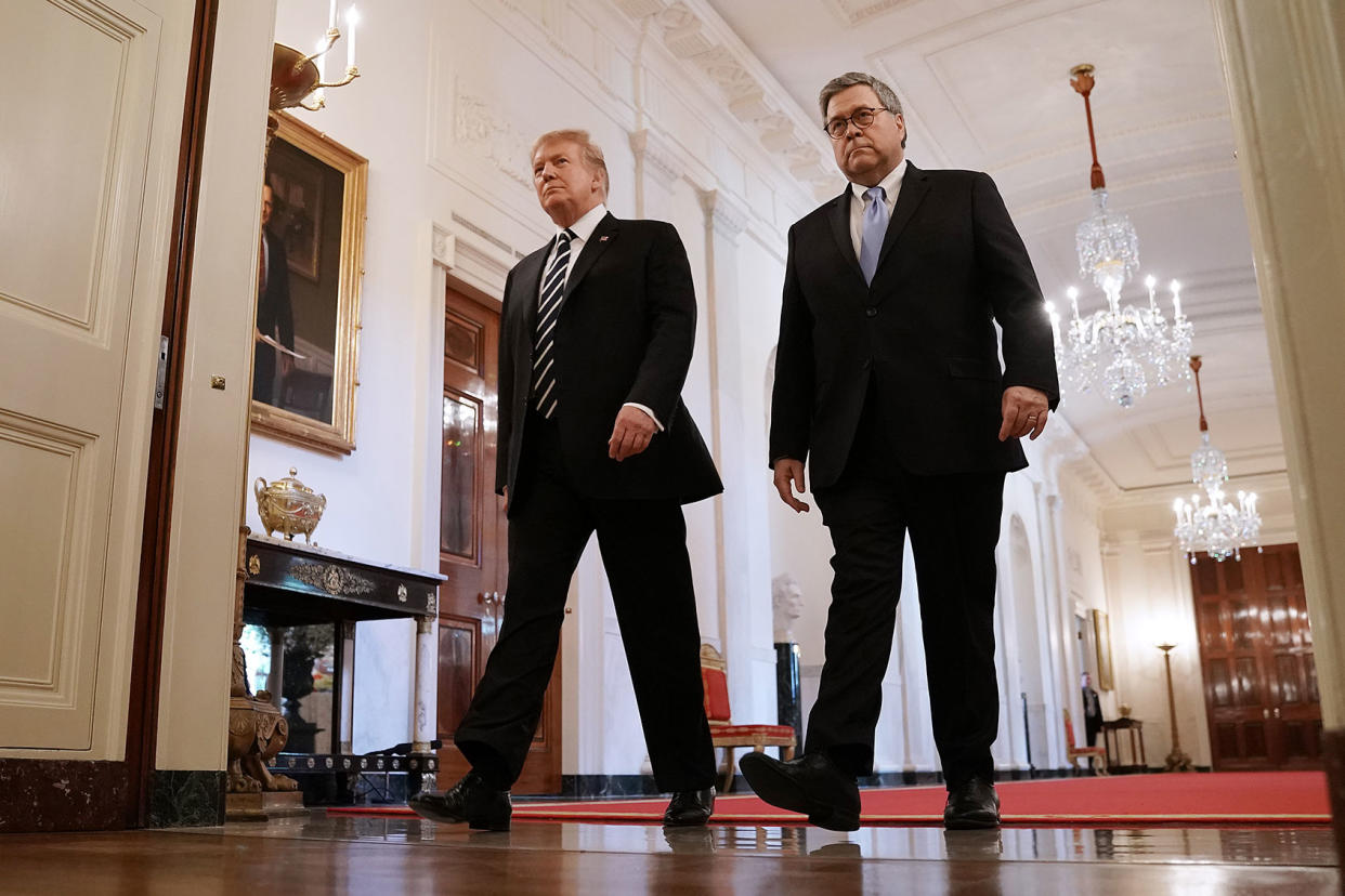 Donald Trump; William Barr Chip Somodevilla/Getty Images