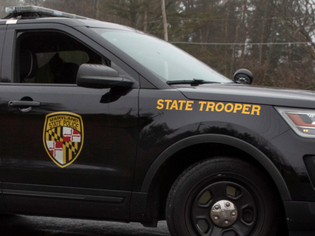 A Maryland State Trooper vehicle