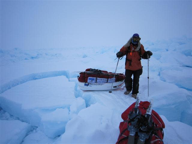 An example of a jigsaw, the type of terrain Dr. Ross and her team face while journeying to the South Pole.