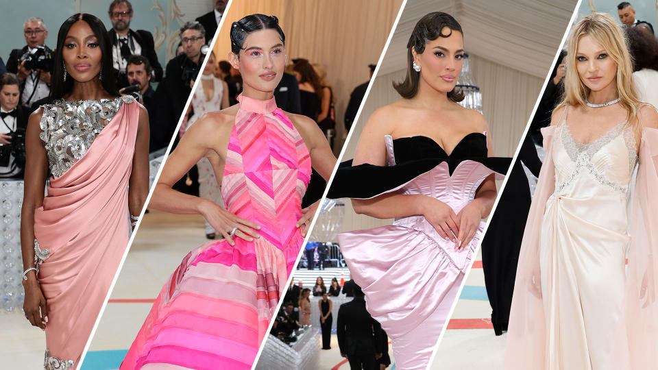 The color pink was very popular at this year&#39;s Met Gala. (Photo: Getty)