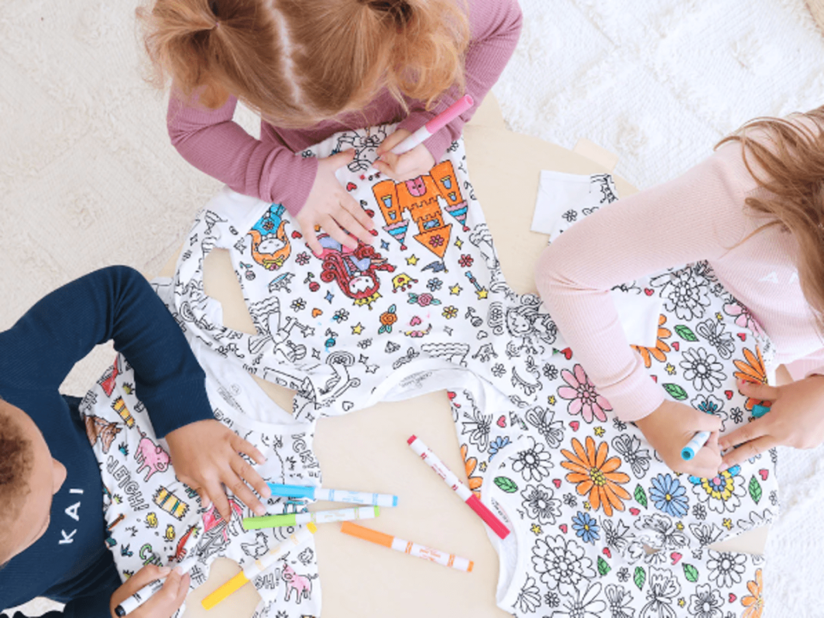 Parents Are Obsessed With These ‘Absolutely Adorable' Colorable Pjs That Keep Kids Entertained — & Looking Forward to Bedtime