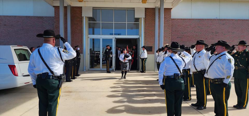 Clay County deputy Sgt. Eric Danella was laid to rest on Tuesday, Dec. 27.