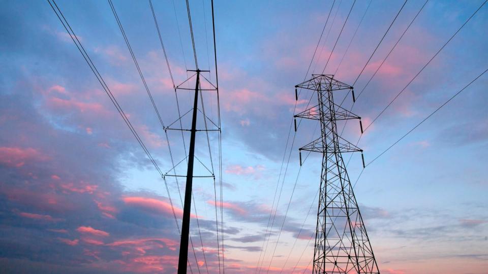 PHOTO: In this undated file photo, electrical towers are shown at sunset in Denver, Colorado. (STOCK IMAGE/Getty Images)