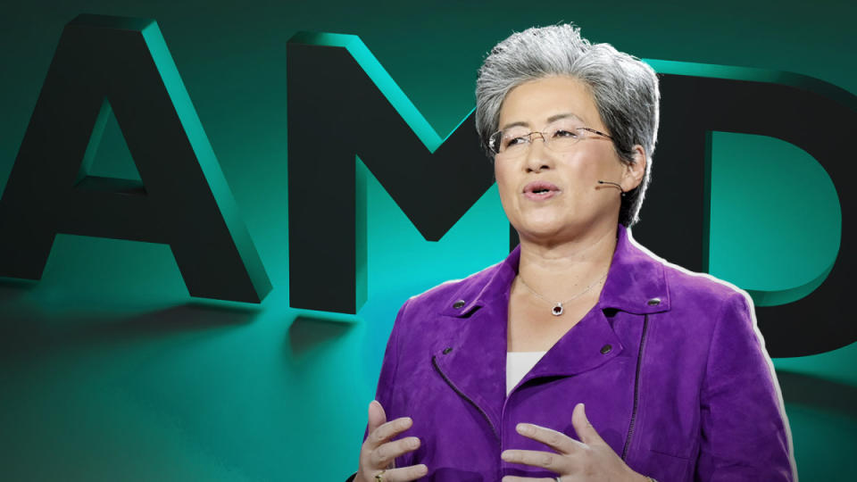 AMD CEO Lisa Su faces slow demand for core chips but sees accelerating demand for AI chips.<p>TheStreet/Shutterstock/David Becker/Stringer/Getty Images</p>