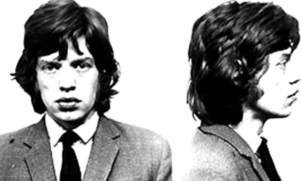 Police mugshots of Mick Jagger in 1967