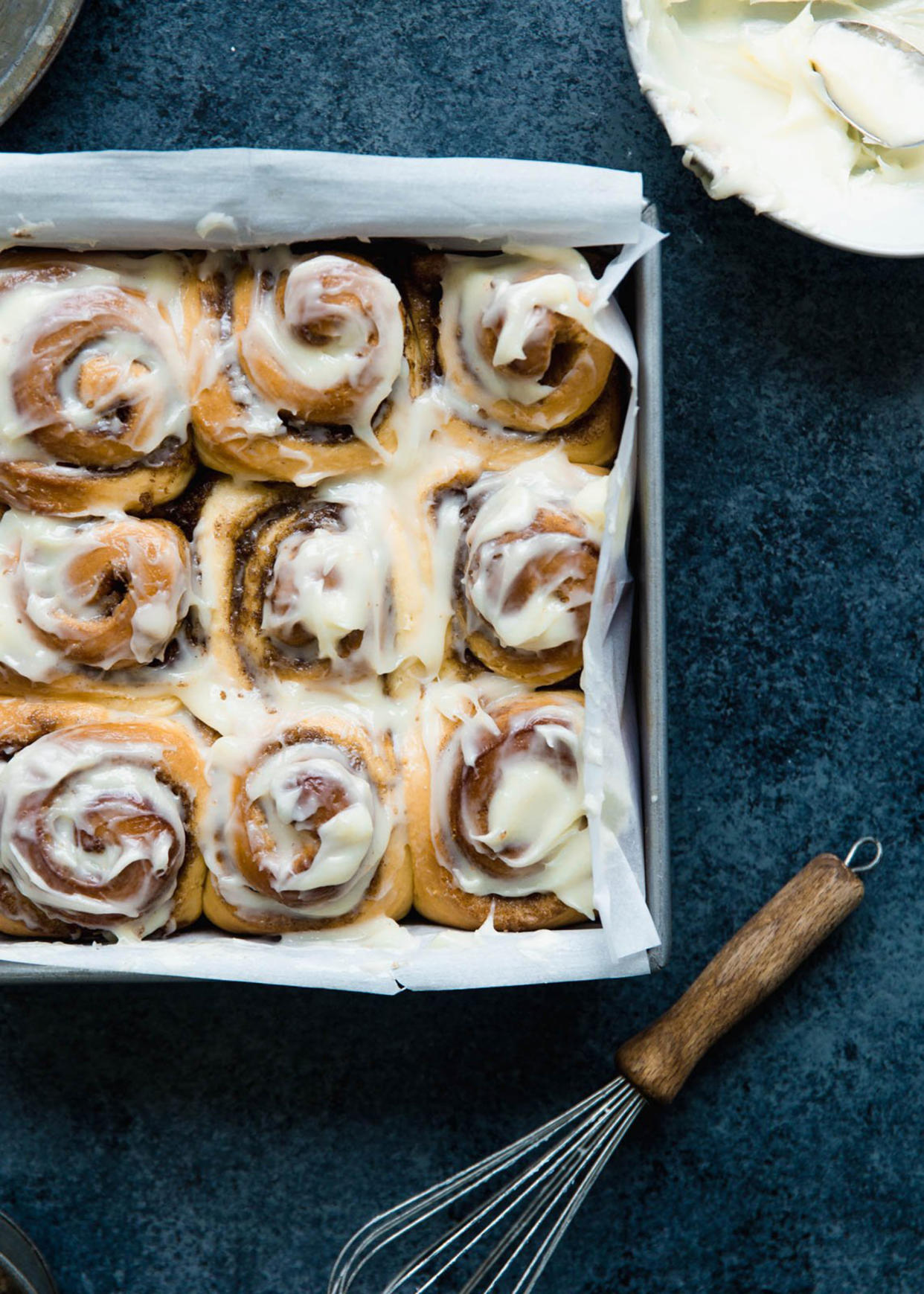 The cinnamon roll recipe Dylan used comes from the Ambitious Kitchen blog. (ambitiouskitchen.com)