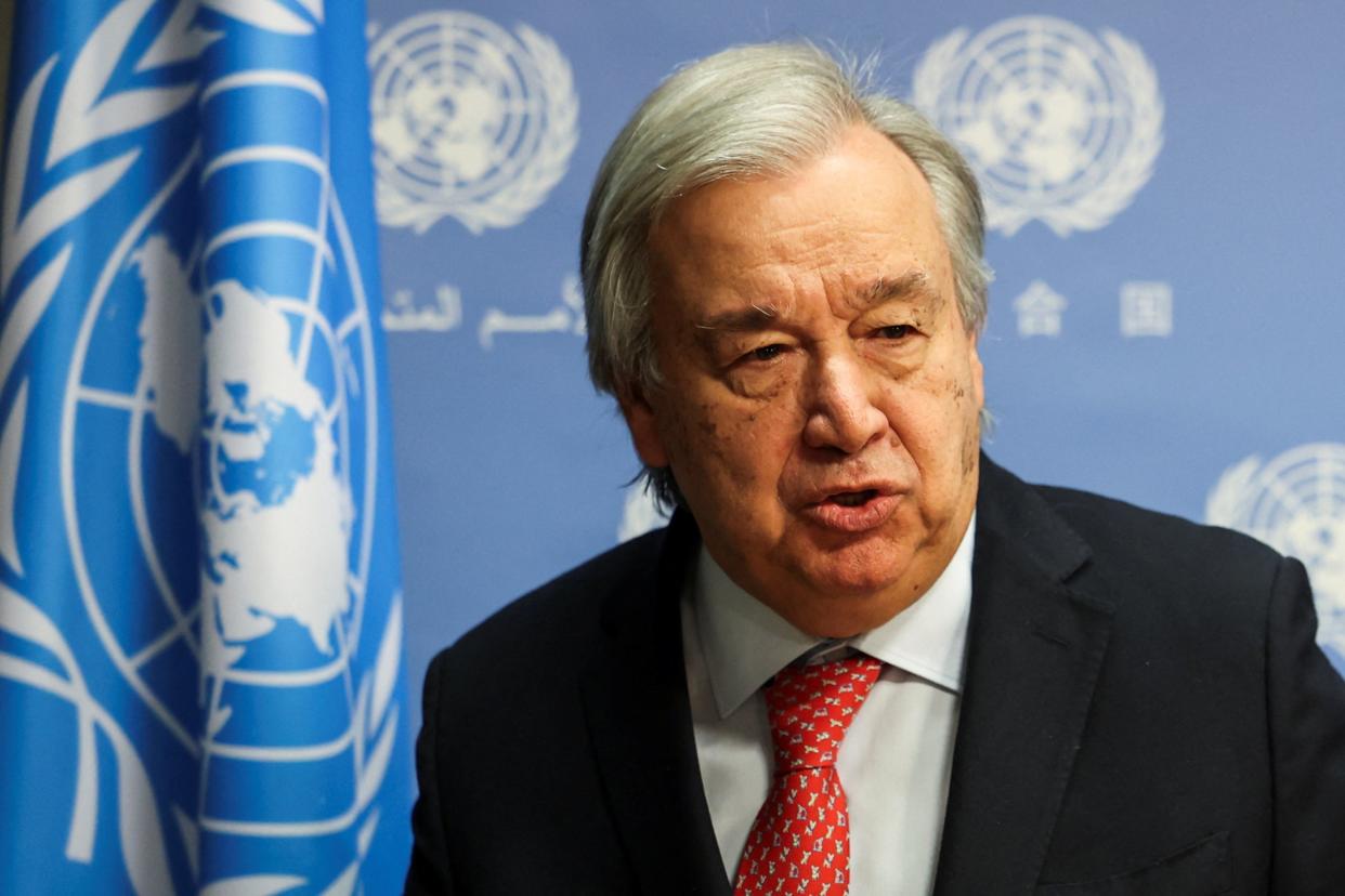 The United Nations secretary-general, Antonio Guterres (REUTERS)