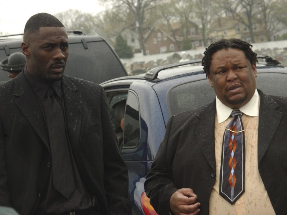 Idris Elba as Stringer and Robert Chew as Proposition Joe in ‘Backwash’ (HBO)