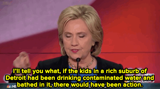 Hillary Clinton Made an Important Point About Flint in the 4th Democratic Debate