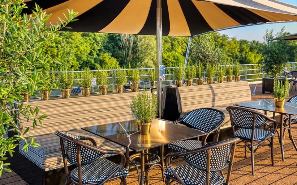 The sundeck beckons for an Aperol spritz