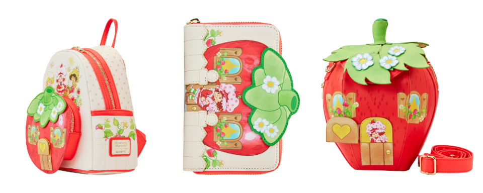Loungefly’s Strawberry Shortcake Collection. Images: Supplied