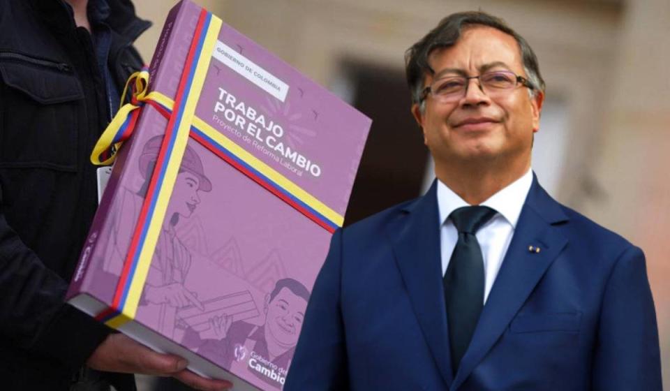 El gobierno de Gustavo Petro radicó ante el Congreso una reforma laboral. Fotos: Presidencia.