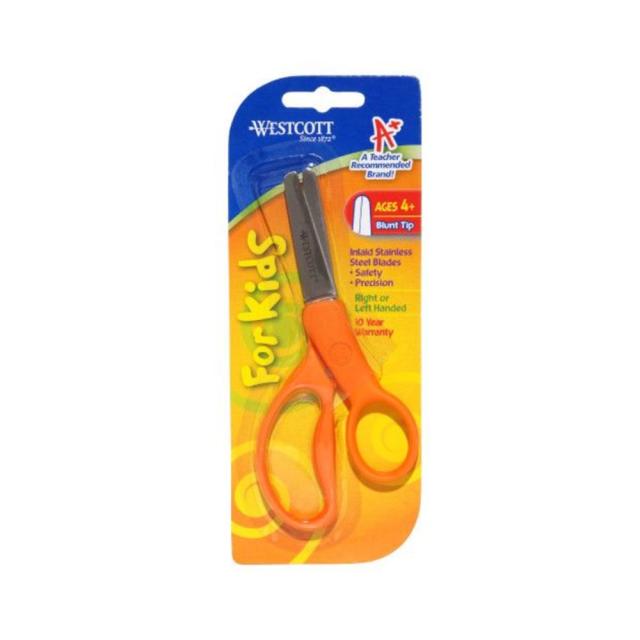 Ultimate Stationery 1 Kids Scissors 5 Inch Blunt Tip Scissors, Safety  Scissors 4 Assorted Colors Kid Craft Scissors With Stainless Steel Ruled  Right A