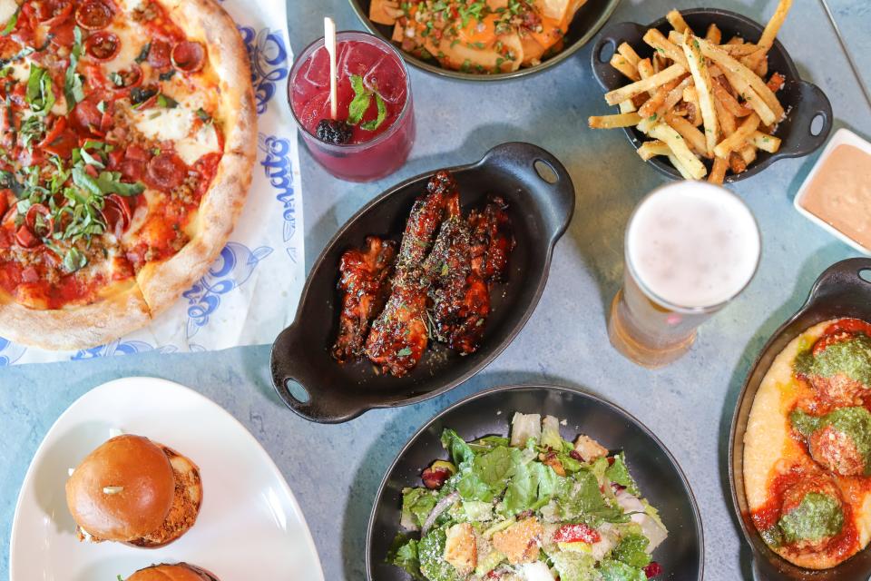 An array of "Power Hour" bites at Grato restaurant in West Palm Beach.