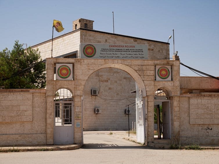 <span class="caption">Rojava University in Qamişlo, northern Syria.</span> <span class="attribution"><span class="source">Elise Marie Boyle Espinosa</span>, <span class="license">Author provided</span></span>