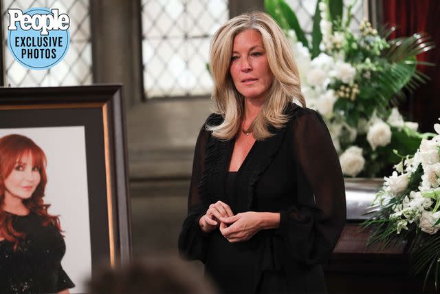 <p>Disney/Christine Bartolucci</p> Laura Wright in <em>General Hospital</em>'s Bobbie memorial episodes