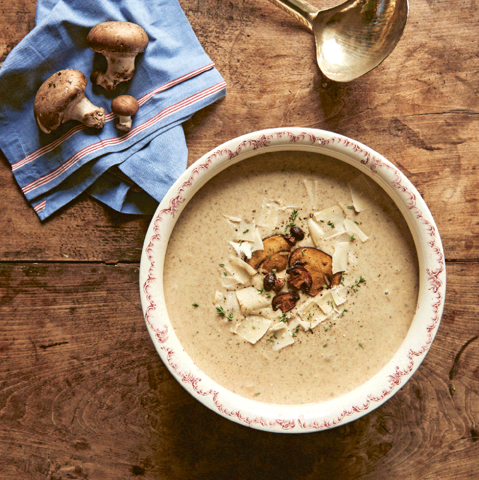 Mushroom and Parmesan Soup