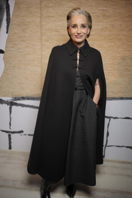 <p>Kristin Scott Thomas at Christian Dior Couture Spring 2024 as part of Paris Couture Fashion Week held at Musée Rodin on January 22, 2024 in Paris, France.</p>