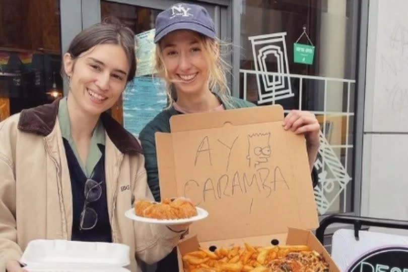 Lucy Linford, the founder of Desert Island Dumplings, and her fiancee Lou