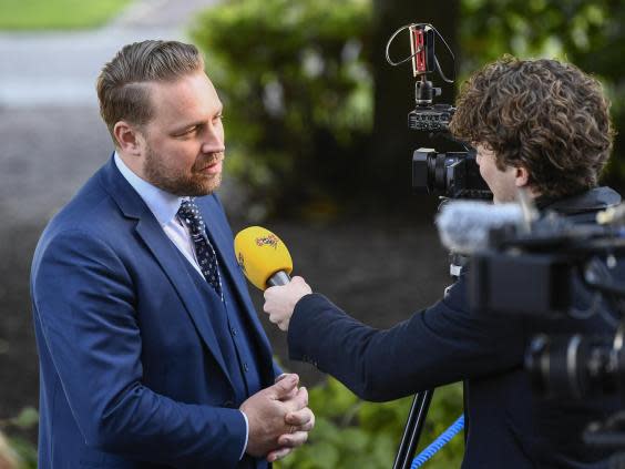 Mattias Karlsson of the Sweden Democrats believes there is a cultural war in progress with nationhood at stake (AFP/Getty Images)