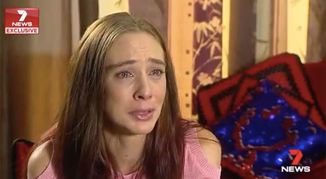 Chloe Hoson's mum Karina Beharrell is tormented by her daughter's death at the age of five. Source: 7 News