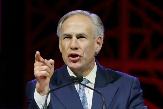 Texas Gov. Greg Abbott speaks at the Texas Republican Convention in Dallas. (Photo: LM Otero/AP)