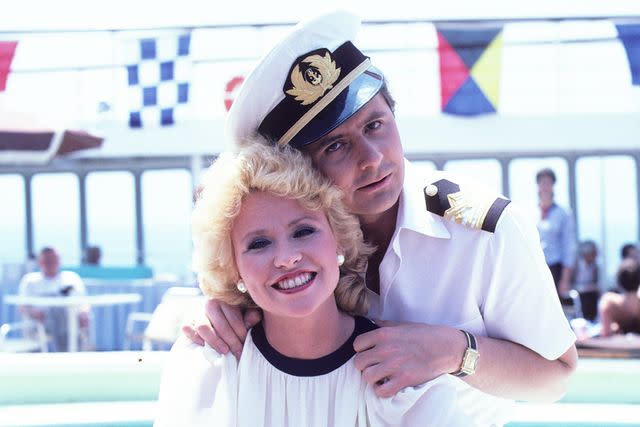 <p>ABC Photo Archives/Disney General Entertainment Content via Getty</p> Fred Grandy and Lauren Tewes on 'The Love Boat' in 1983