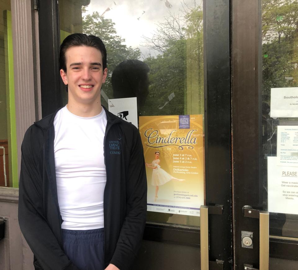 Frederick Stuckwisch recently competed in a worldwide ballet competition and made it to the finals. He plays the prince in Southold Dance Theater's production of “Cinderella” from June 3-5, 2022, at the Debartolo Performing Arts Center.