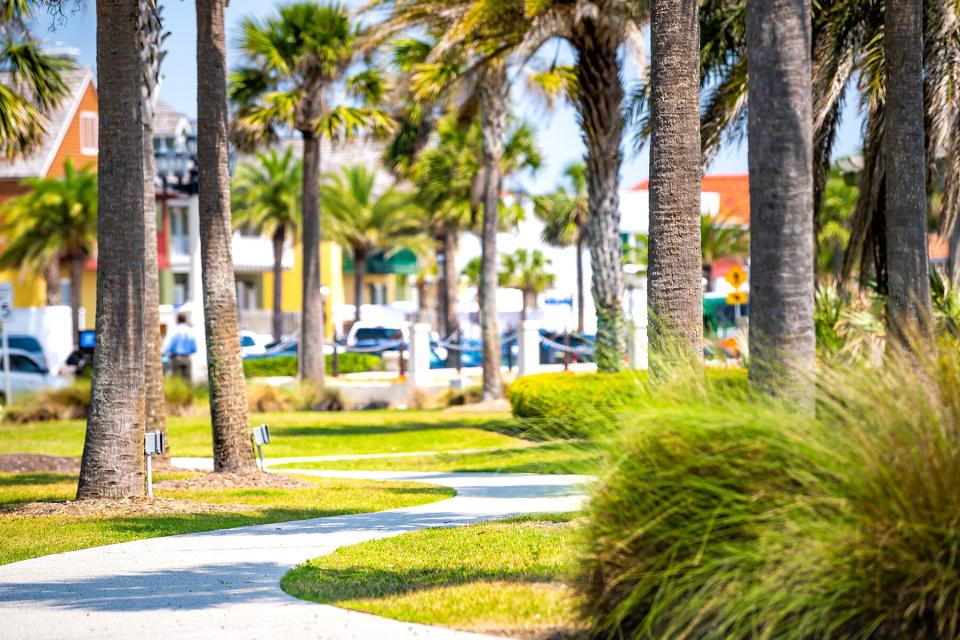 Green park in St. Augustine, Florida