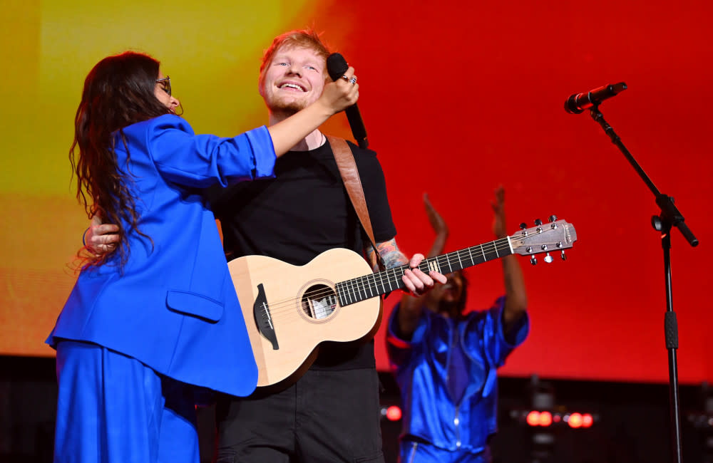 Ed Sheeran and Camila Cabello rocked the Concert for Ukraine credit:Bang Showbiz