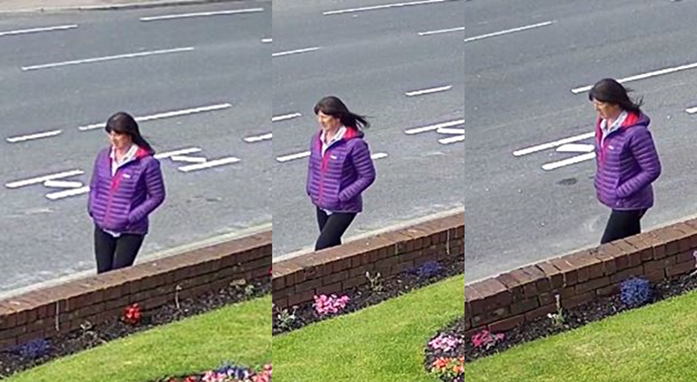 Lindsay Birbeck captured on Burnley Road on August 12. (Lancashire Police)