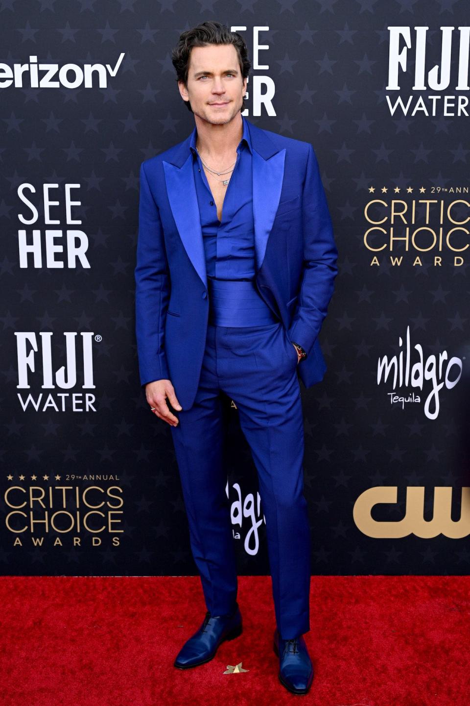 Matt Bomer attends the 2024 Critics Choice Awards.