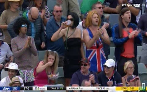 Fancy dress at the Waca - Credit: BT Sport 1