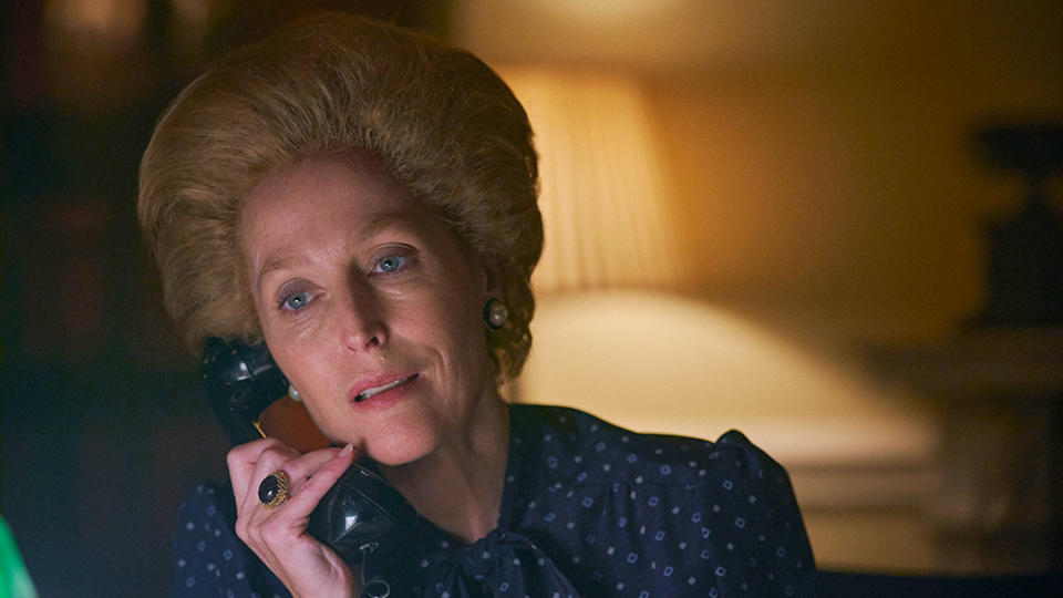 Gillian Anderson as Margaret Thatcher on “The Crown” - Credit: Courtesy of Des Willie/Netflix
