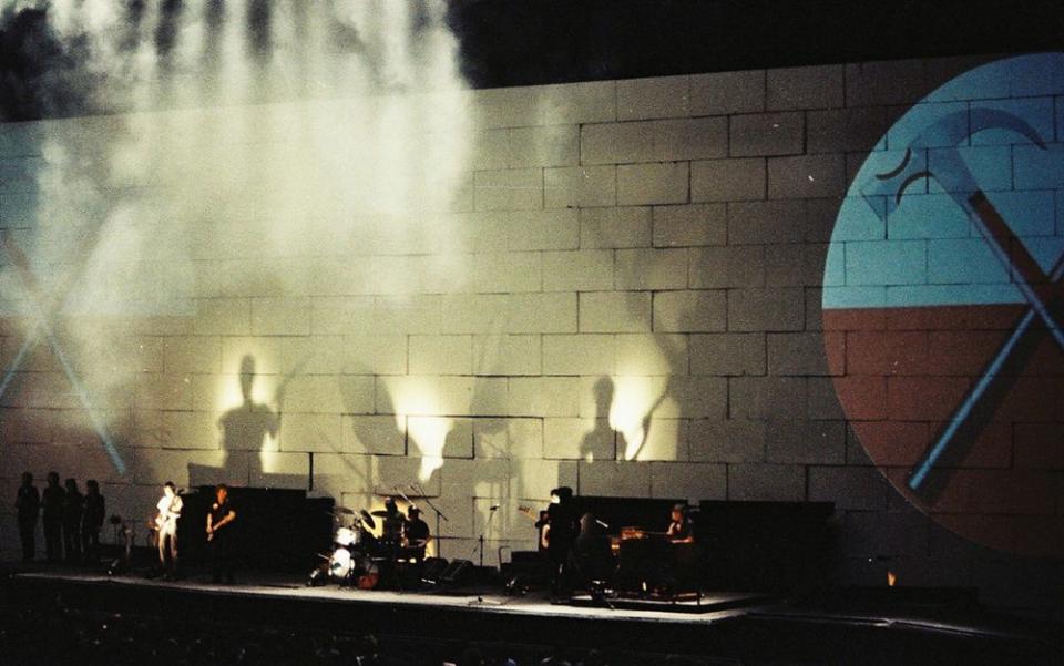 Pink Floyd perform The Wall at Earls Court, London, 1981. | Pete Still/Redferns