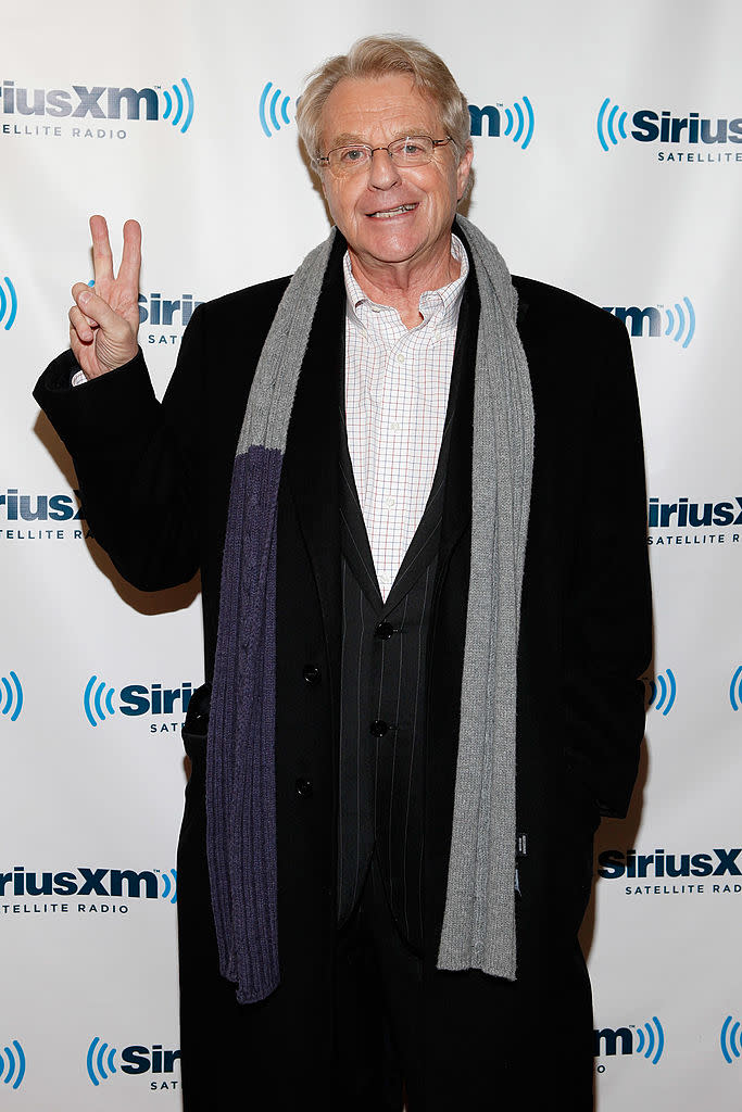 Jerry Springer, pictured in January 2012, died Thursday. (Photo: Cindy Ord/Getty Images)
