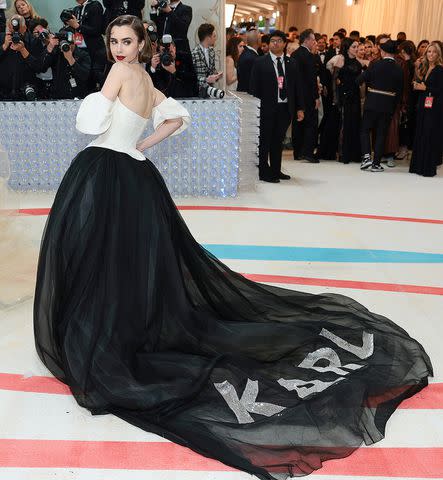 Dimitrios Kambouris/Getty Lily Collins at the 2023 Met Gala
