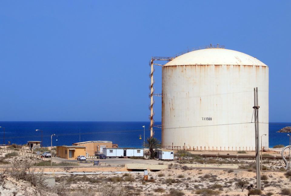 Brega oil port in Marsa Brega, about 270km west of Libya's eastern city of Benghazi.. Photo: AFP via Getty Images