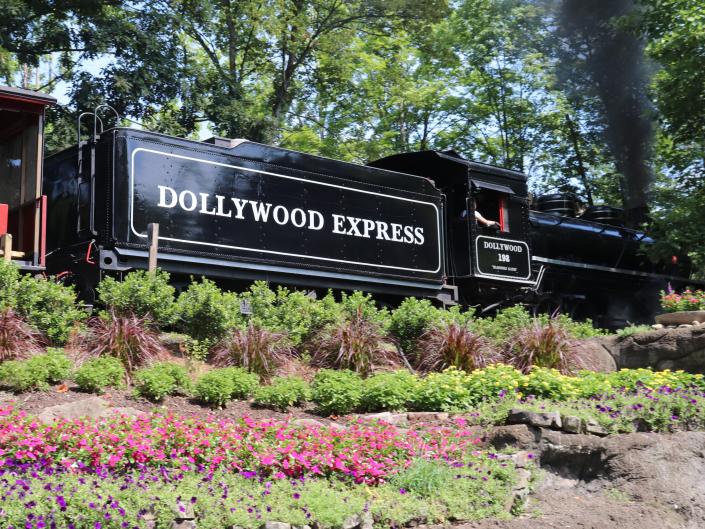 The Dollywood Express train at Dollywood.