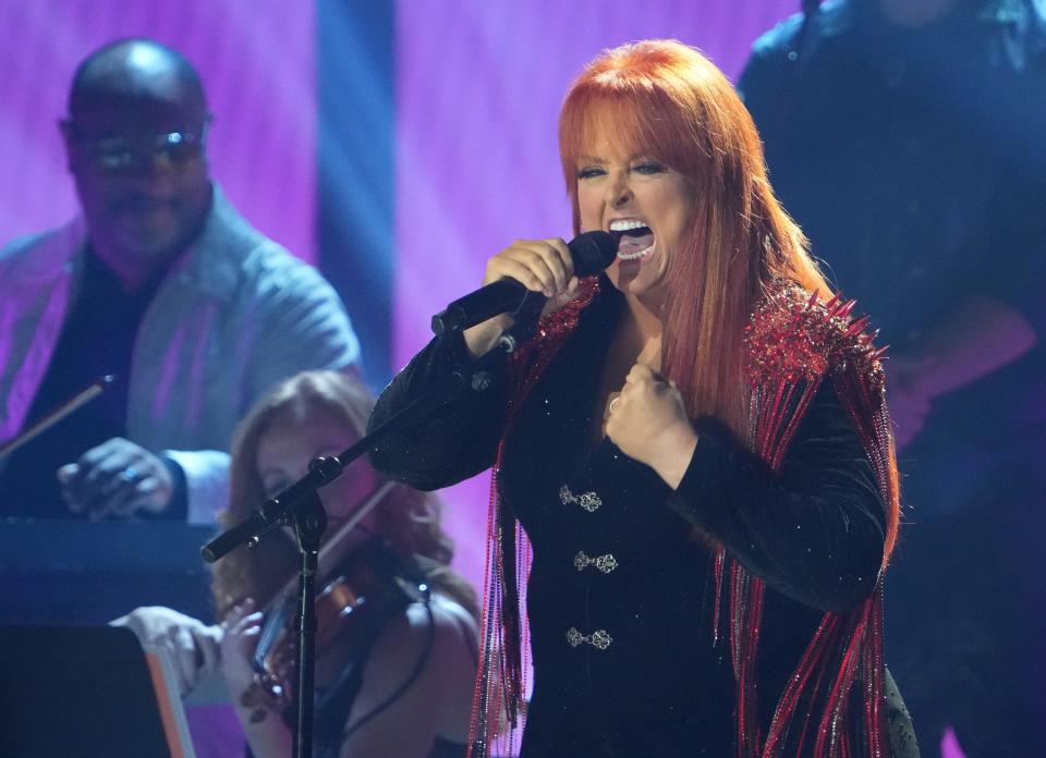 Wynonna Judd performs at the CMT Awards at the Moody Center on Sunday, April 2, 2023, in Austin, Texas.