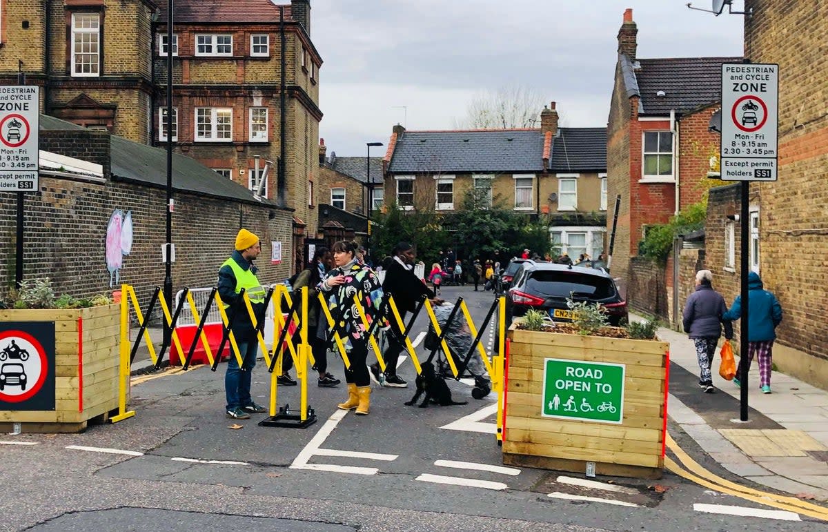 School street in action in Haringey (Handout)